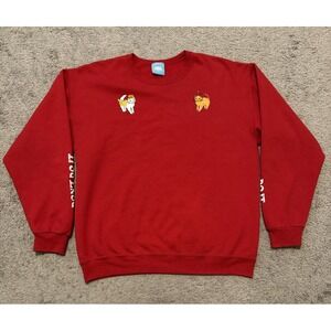 Emma Angel Cat Devil Cat Do It Don't Do It‎ Sweatshirt Red Large